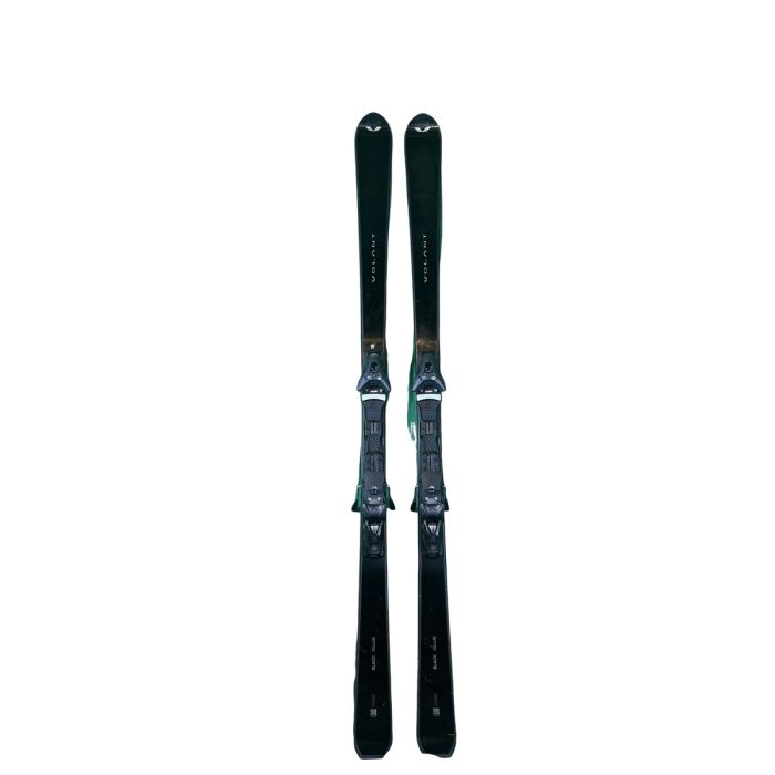 Sci Volant Black M 12 GW 2023: vista frontale con attacchi montati.