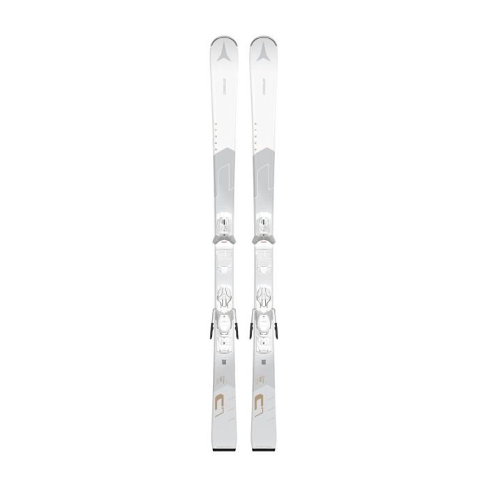 Atomic Cloud C7 White 2025: sci da donna eleganti e performanti, vista frontale.