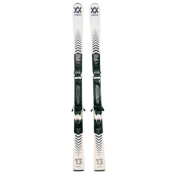 Sci Völkl Racetiger SC Limited, vista frontale con design elegante e logo XX.