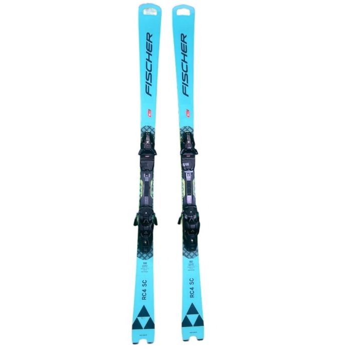 Sci Fischer RC4 Worldcup SC WS, vista laterale con attacchi montati.