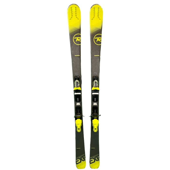 Rossignol Experience 80 cl limited: sci con attacchi, vista laterale.