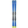 Sci Salomon S-RACE X9 Ti con attacchi, vista laterale e frontale.