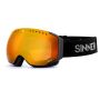 Sinner Emerald Maschera da sci – Nero opaco – Lente a specchio arancione