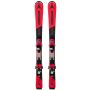 Sci Atomic Redster J2 visti di fronte con attacchi montati e design rosso e nero.