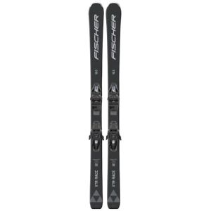 Fischer XTR RACE RT Black 2025 - vista laterale sci nero con grafica race e dettagli