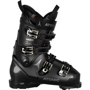 Scarponi da sci Atomic Hawk Prime 105 SW, vista laterale dettagliata con chiusure.