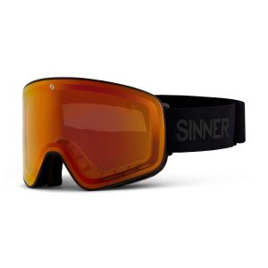 Sinner Snowghost Maschera da sci - Nero opaco - LENTE SINTRAST