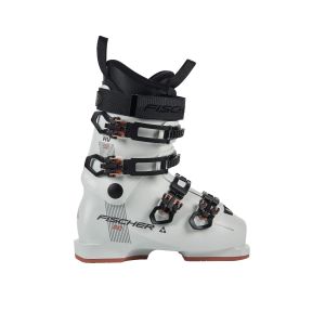 Scarponi da sci Fischer RC 85 Snow, vista laterale con chiusure e grafica.